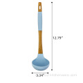 Nonstick Heat Resistant Long Handle Black Soup Ladle